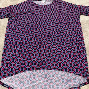 LuLaRoe' Long Sleeve Tee - Red and Black Minnie heads